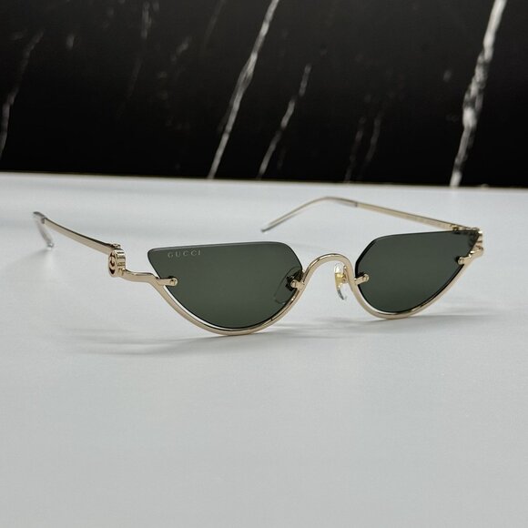 NEW GUCCI SUNGLASSES GOLD WOMEN CAT EYE EYEWEAR GUCCI GG1603S 001 main image 8